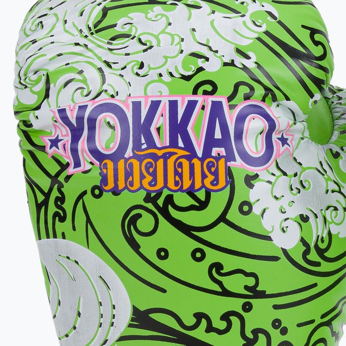 YOKKAO havajské zelené boxerské rukavice FYGL-71-2 4
