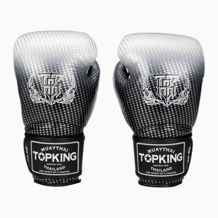 Boxerské rukavice Top King Muay Thai Super Star Air strieborné