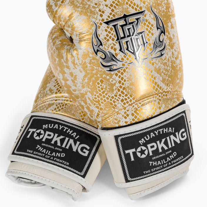 Boxerské rukavice Top King Muay Thai Super Star "Air" biele TKBGSS 4