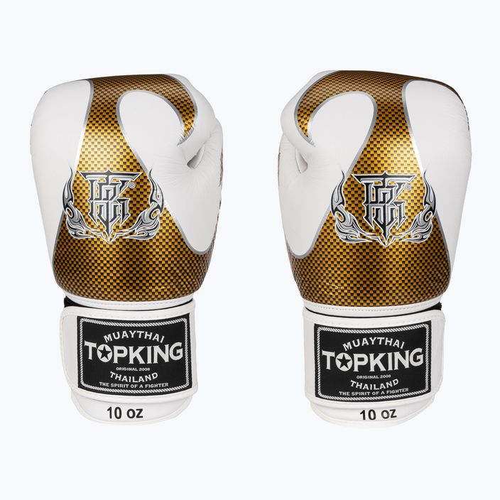Boxerské rukavice Top King Muay Thai Empower bielo-zlaté