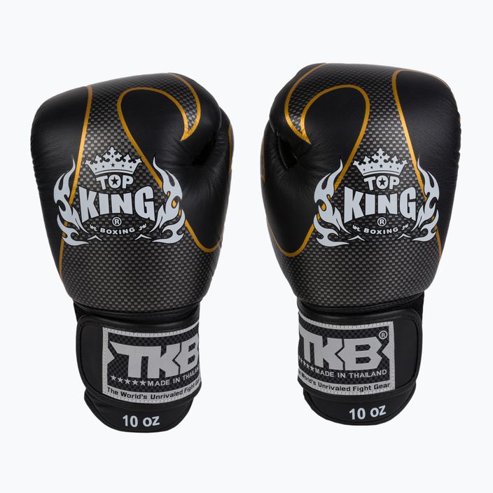 Top King Muay Thai Empower boxerské rukavice čierne TKBGEM
