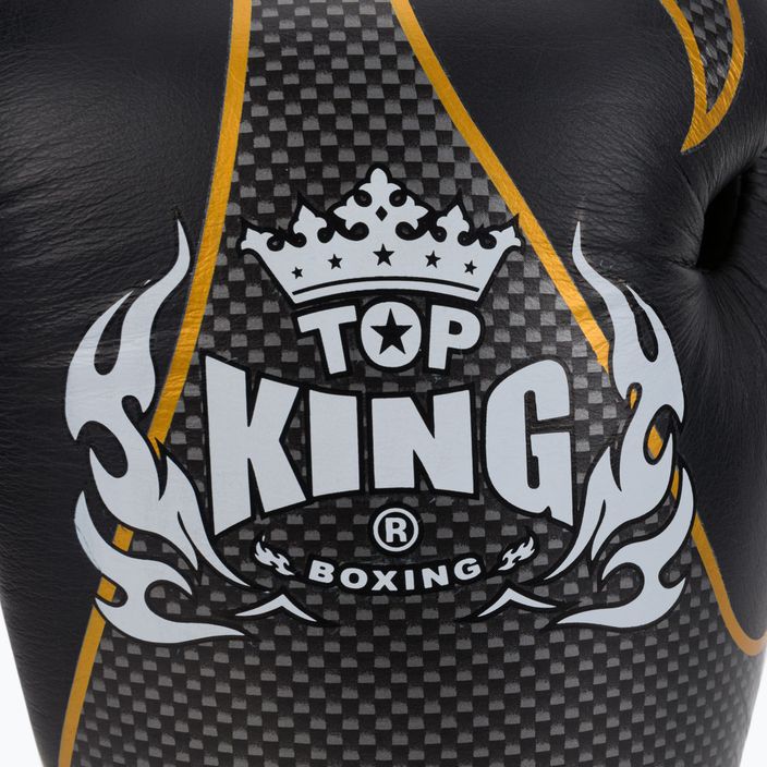 Top King Muay Thai Empower boxerské rukavice čierne TKBGEM 5