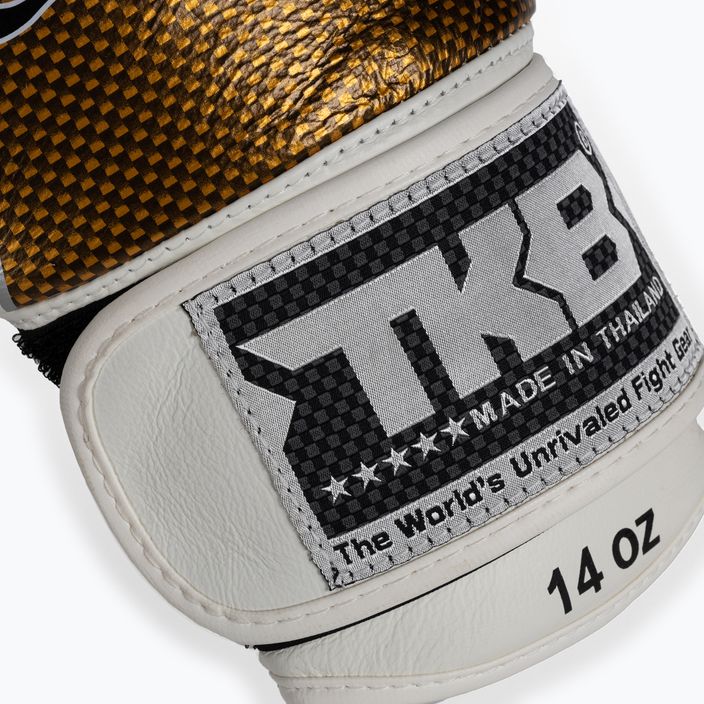Top King Muay Thai Empower biele boxerské rukavice TKBGEM-01A-WH 5