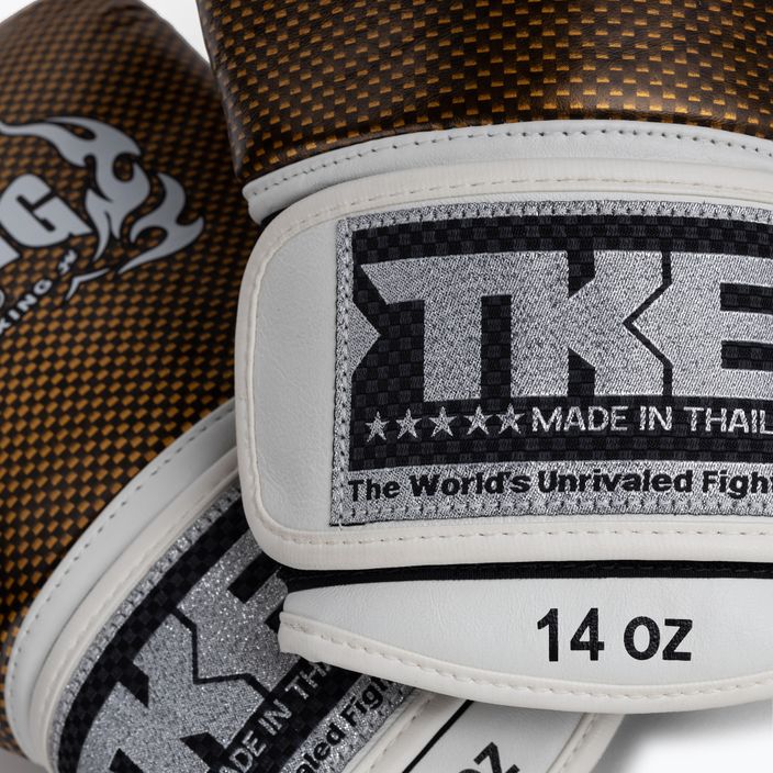 Top King Muay Thai Empower biele boxerské rukavice TKBGEM-02A-WH 5