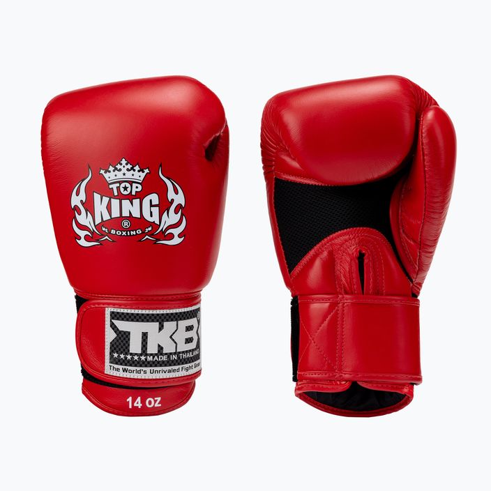 Boxerské rukavice Top King Muay Thai Ultimate Air červené TKBGAV-RD