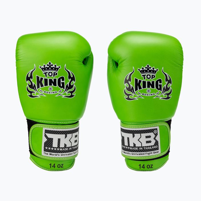Top King Muay Thai Ultimate Air zelené boxerské rukavice TKBGAV-GN 2