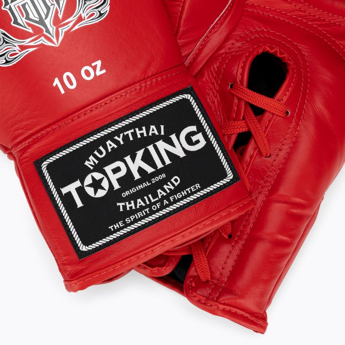 Boxerské rukavice Top King Muay Thai Pro červené 5