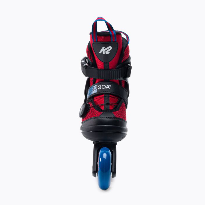 Detské kolieskové korčule K2 Raider Boa červené 30G0185 5