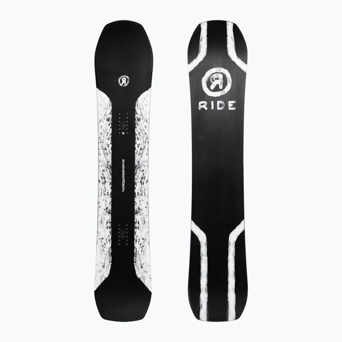 Snowboard RIDE Smokescreen čierno-biely 12G24