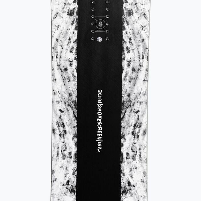 Snowboard RIDE Smokescreen čierno-biely 12G24 6