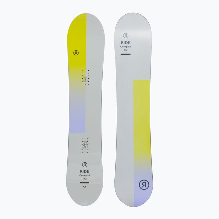 Dámsky snowboard RIDE Compact šedo-žltý 12G19