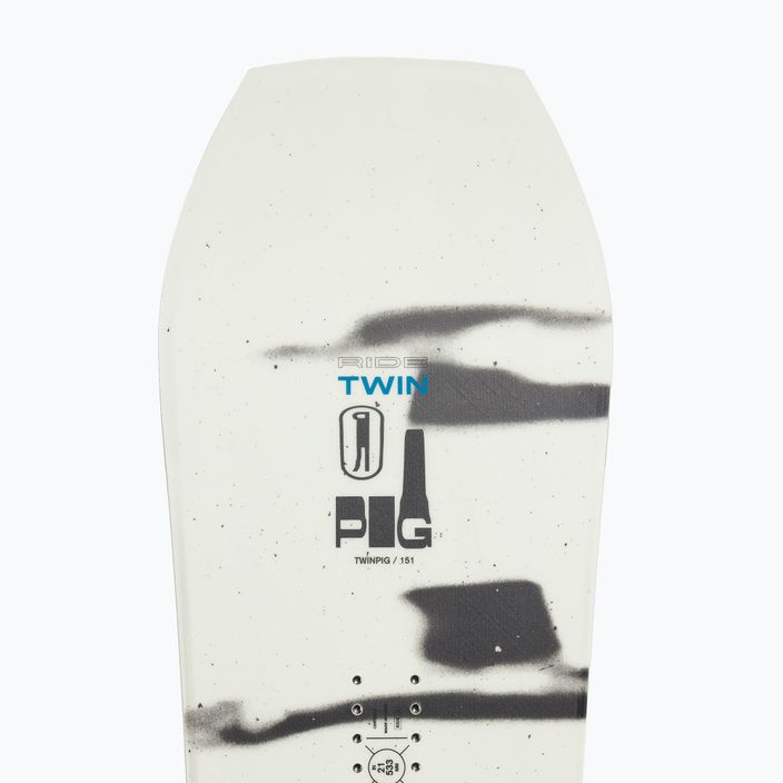 Snowboard RIDE Twinpig bielo-zelený 12G7 5