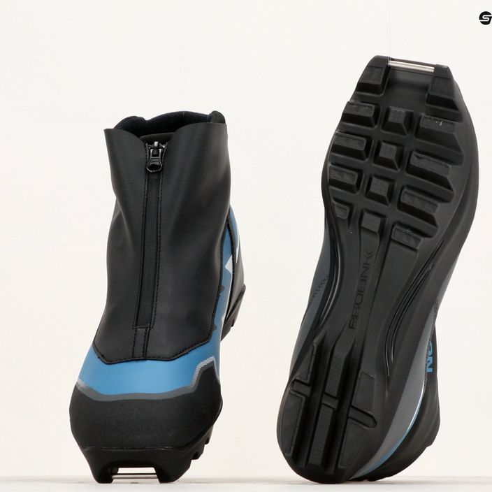 Pánske topánky na bežecké lyžovanie Salomon Escape black/castlerock/blue ashes 15
