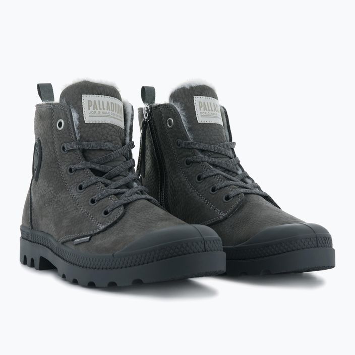 Dámske topánky PalladiumPampa HI ZIP WL cloudburst/charcoal gray 10