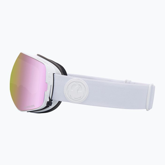 Lyžiarske okuliare Dragon X2S White Out ružové 30786/7230195 9