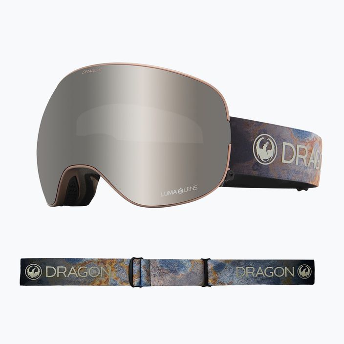 Lyžiarske okuliare Dragon X2 hnedé 40454-030 7
