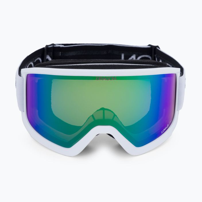 Lyžiarske okuliare Dragon DX3 OTG biele a zelené 2