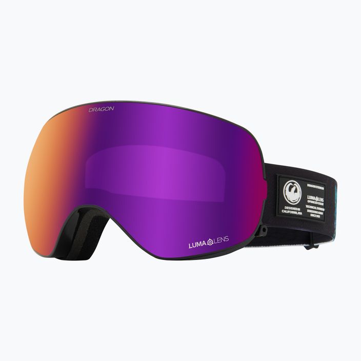 Lyžiarske okuliare DRAGON X2S black pearl/lumalens purple ion/amber 6