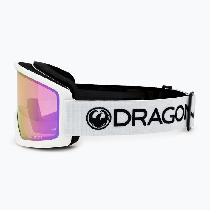 Lyžiarske okuliare DRAGON L DX3 OTG white/lumalens pink ion 4