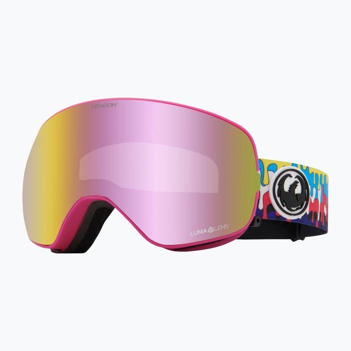 Lyžiarske okuliare DRAGON X2S drip/lumalens pink ion/dark smoke 6