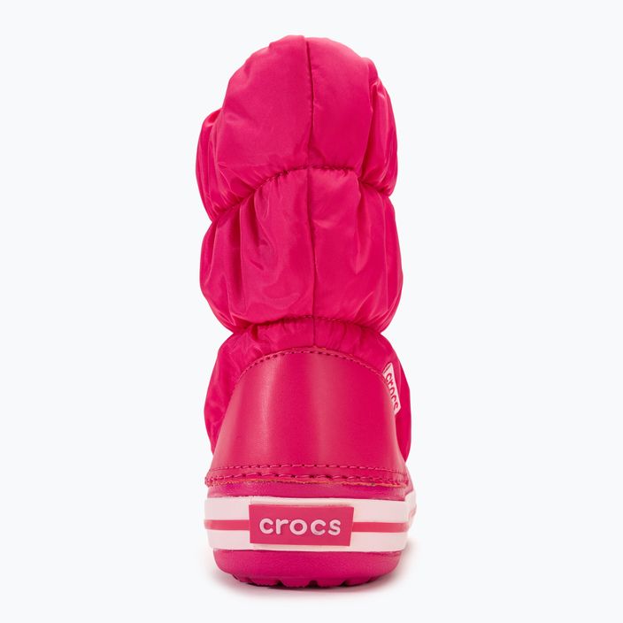 Crocs Winter Puff Detské snehové topánky candy pink 6