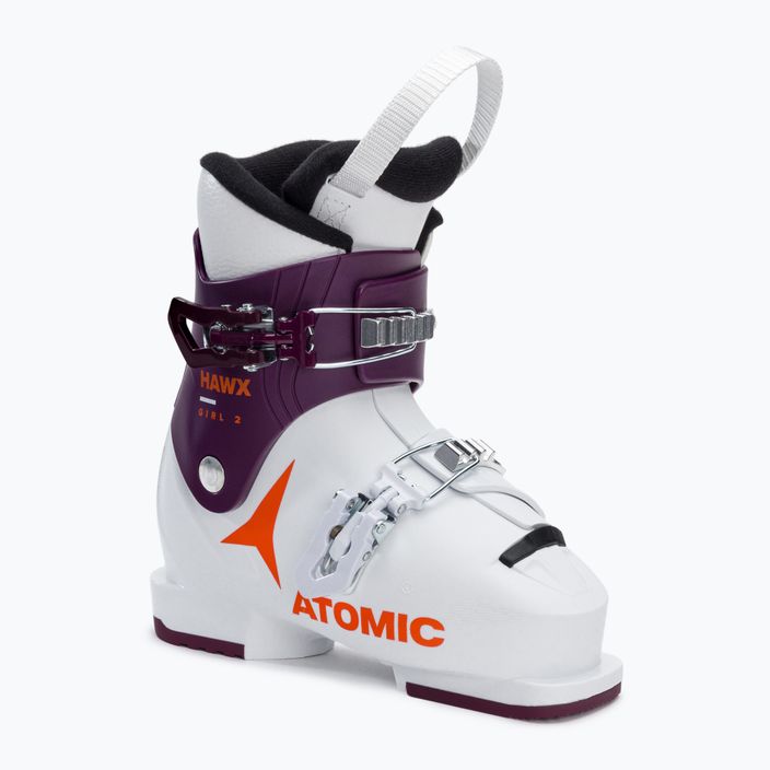 Detské lyžiarske topánky Atomic Hawx Girl 2 bielo-fialové AE52566
