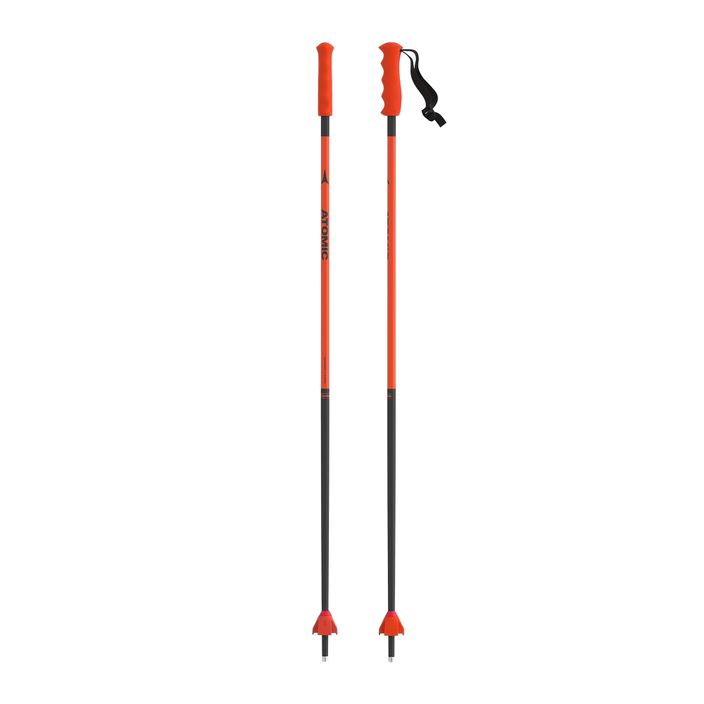 Detské lyžiarske palice Atomic Redster červené AJ55718 2