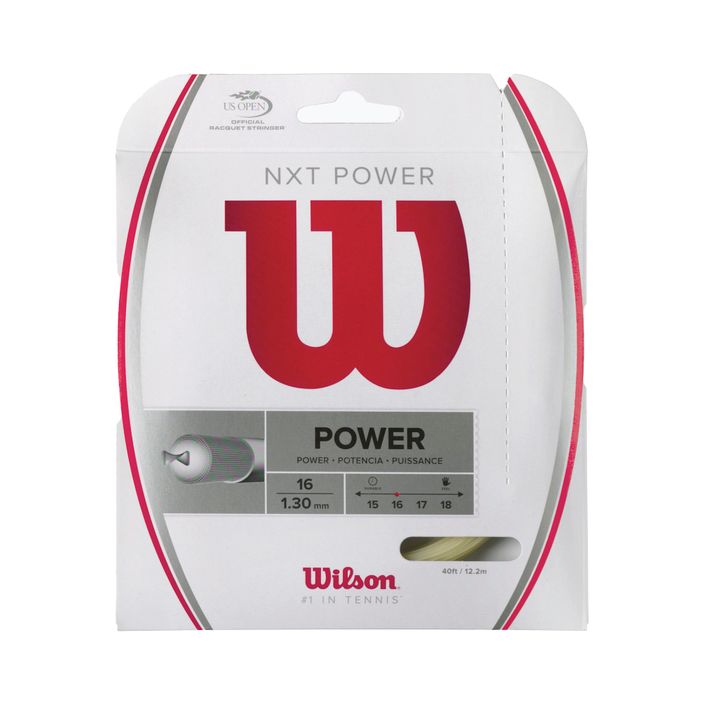 Tenisová struna Wilson Nxt Power 16 12,2 m biela WRZ941600