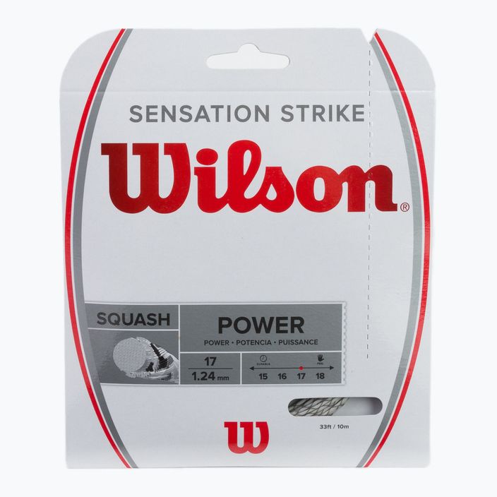 Wilson Sq Sensation Strike 17 10m biela squashová struna WRR943200+