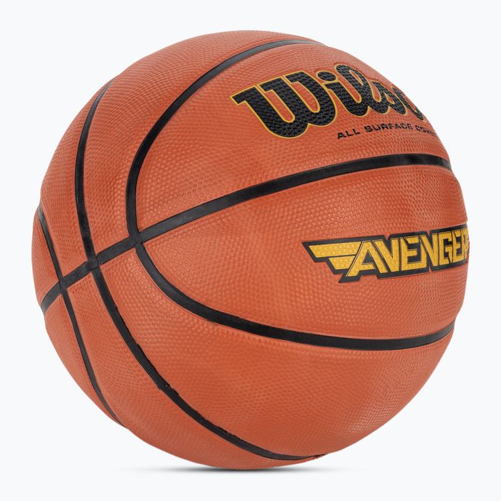 Basketbalová  lopta Wilson Avenger 295 oranžová veľkosť 7 2
