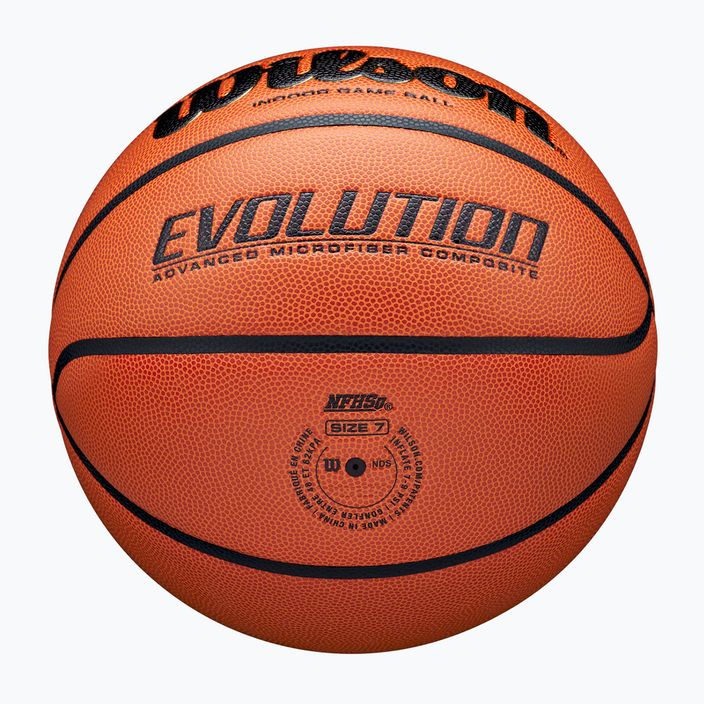 Basketbalová lopta Wilson Evolution  hnedá veľkosť 6 5