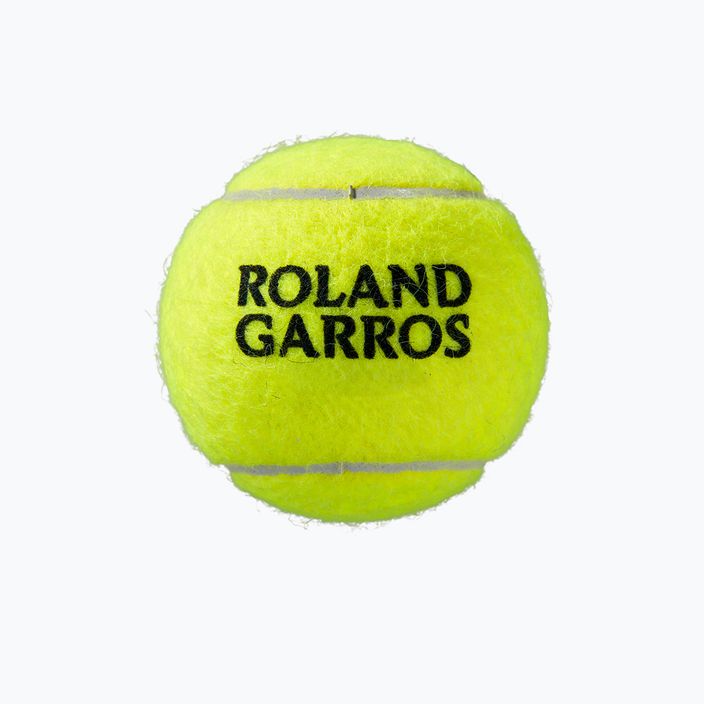 Wilson Roland Garros All Ct 4 Ball tenisové loptičky 2Pk 8 ks žlté WRT116402 3