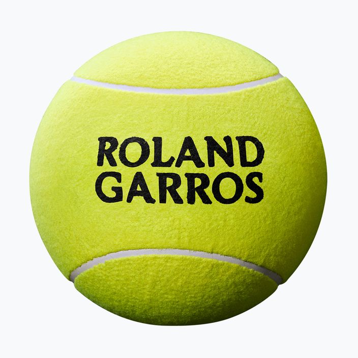 Wilson Roland Garros Mini Jumbo 5" žltá tenisová loptička s autogramom 2