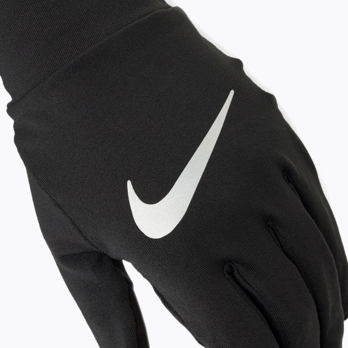 Pánske bežecké rukavice Nike Accelerate RG black/black/silver 4