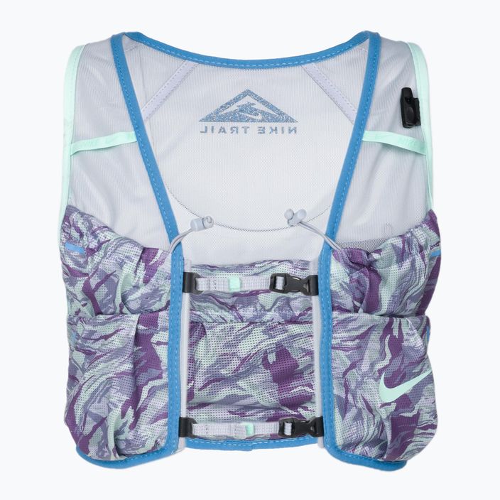 Bežecká vesta Nike Trail Vest 2.0 s potlačou v šedo-fialovej farbe N1003451-016