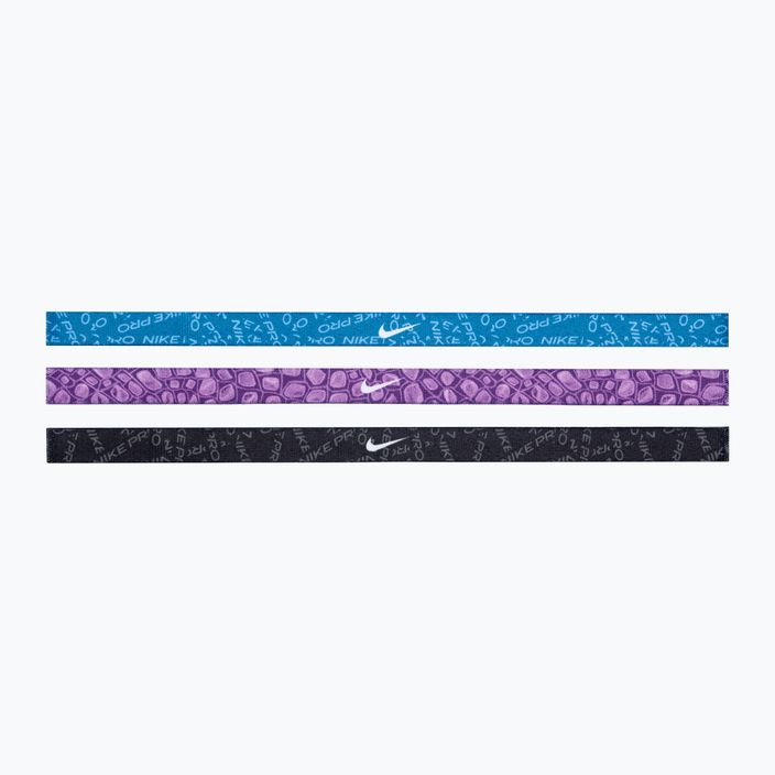 Čelenky s potlačou Nike 3 ks priemyselná modrá/fialová cosmos/biela 2
