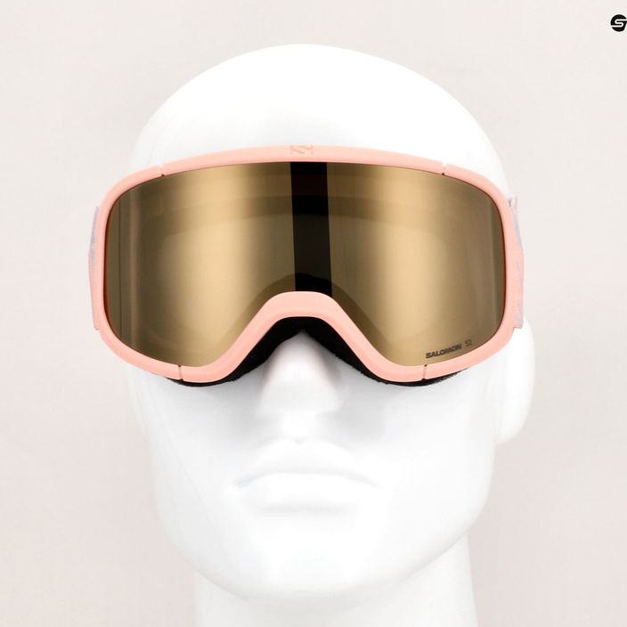 Detské lyžiarske okuliare Salomon Lumi Flash tropical peach/flash gold 10