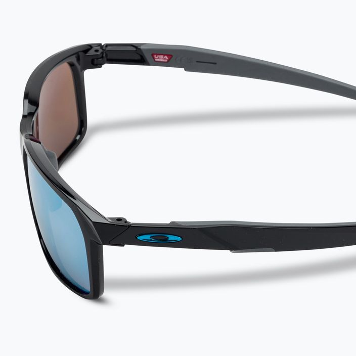 Slnečné okuliare Oakley Portal X leštená čierna/prizm deep water polarizované 4