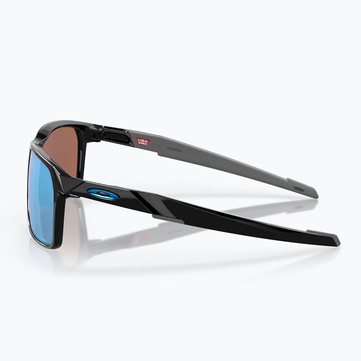 Slnečné okuliare Oakley Portal X leštená čierna/prizm deep water polarizované 8
