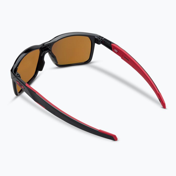 Oakley Portal X leštené čierne/prizm rubín polarizačné slnečné okuliare 2