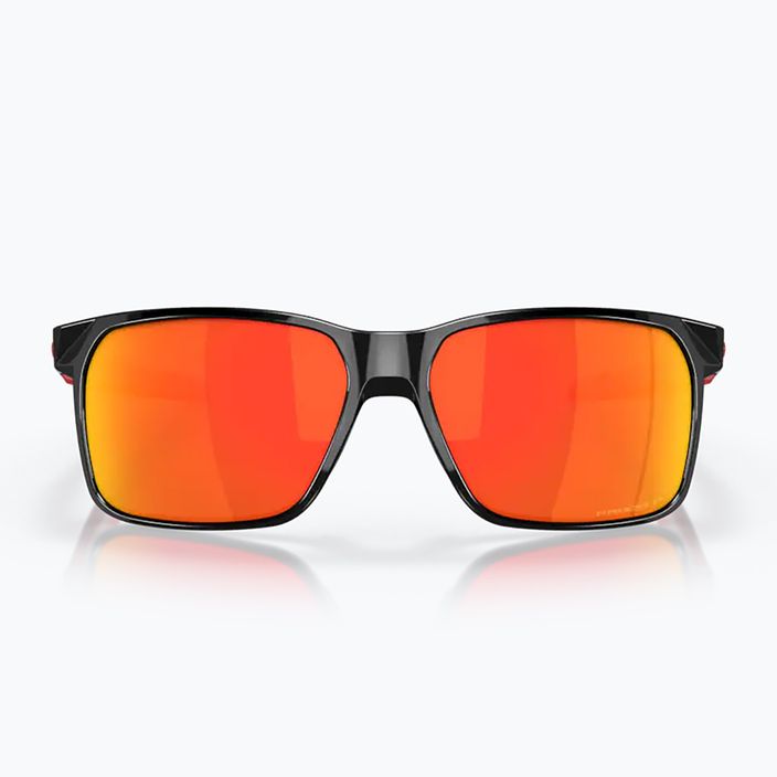 Oakley Portal X leštené čierne/prizm rubín polarizačné slnečné okuliare 7