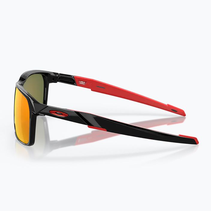 Oakley Portal X leštené čierne/prizm rubín polarizačné slnečné okuliare 8