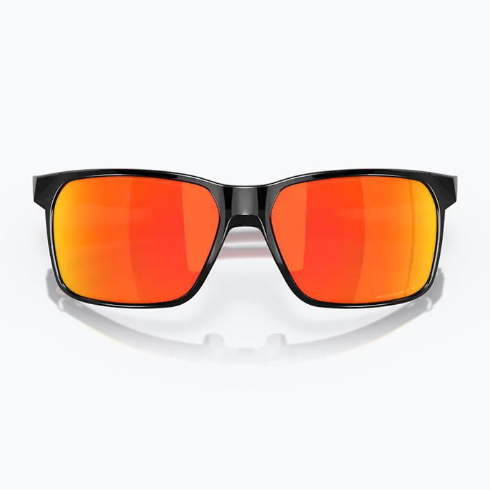 Oakley Portal X leštené čierne/prizm rubín polarizačné slnečné okuliare 10