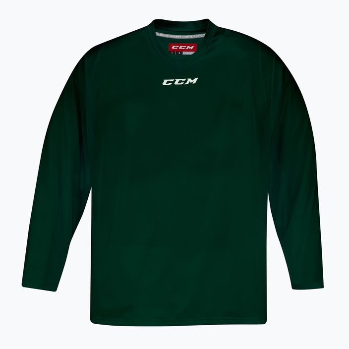 Detské hokejové tričko s dlhým rukávom CCM 5000 JR tmavo zelené