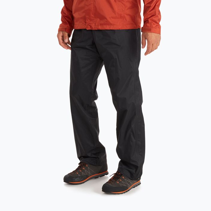 Marmot PreCip Eco Full Zip pánske nohavice do dažďa čierne 41530