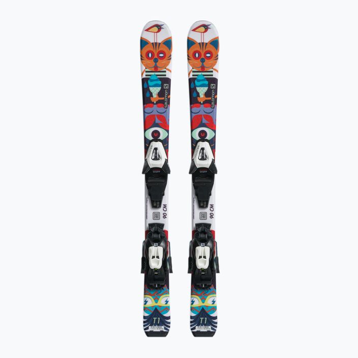 Detské zjazdové lyže Salomon T1 XS + C5 farba L48911