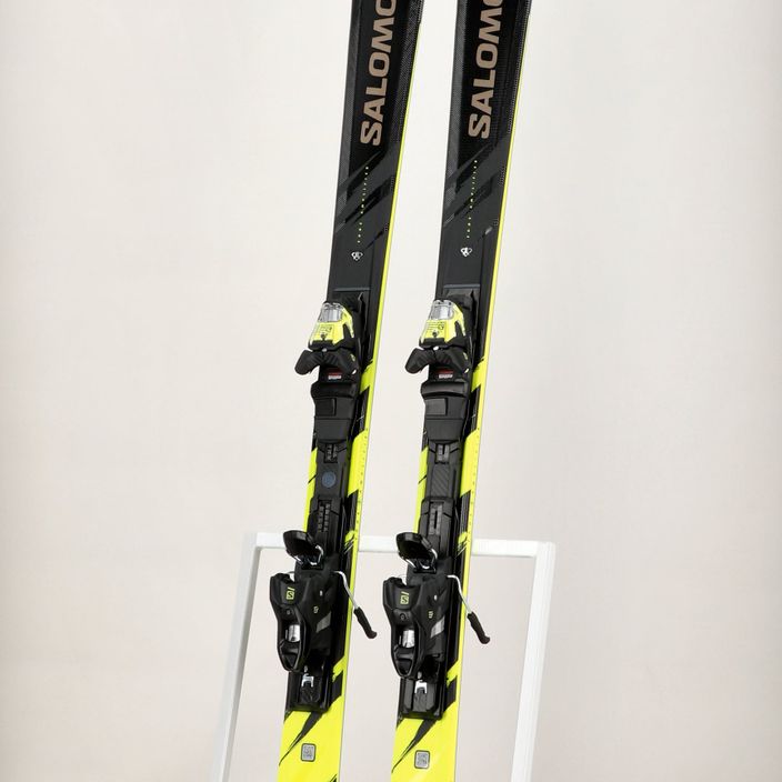 Zjazdové lyže Salomon S/Max 8 XT + M11 GW black/driftwood/safety yellow 12