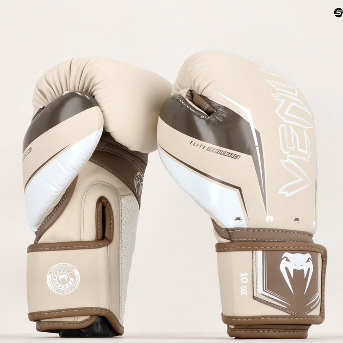 Boxerské rukavice Venum Elite Evo sand 10