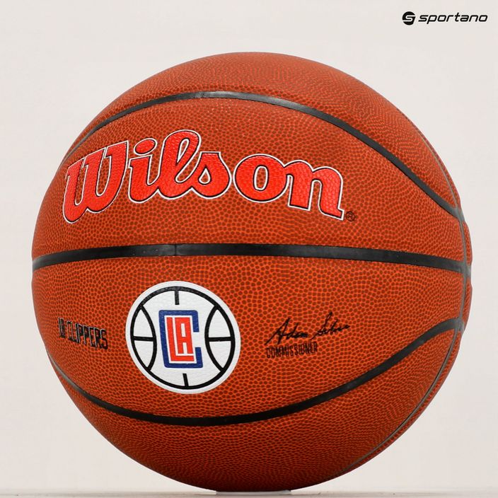 Wilson NBA Team Alliance Los Angeles Clippers basketbalová hnedá WTB3100XBLAC veľkosť 7 6