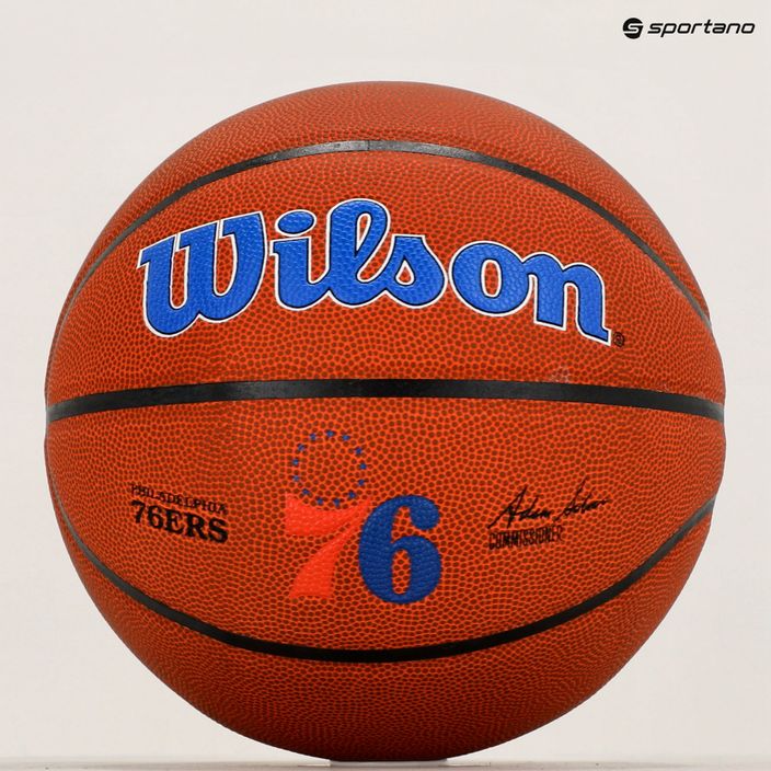 Wilson NBA Team Alliance Philadelphia 76ers brown basketball WTB3100XBPHI veľkosť 7 6